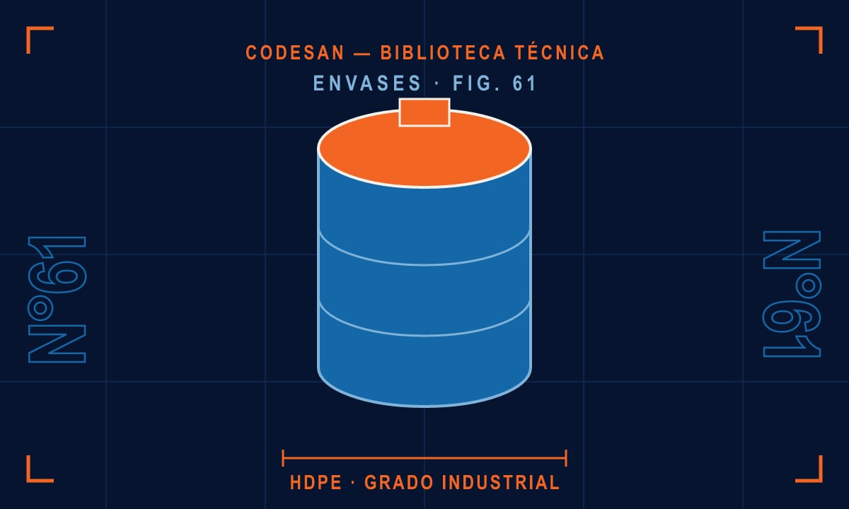 Ilustración técnica de envases industriales: Guía de bidones de plástico para la industria automotriz mexicana — Biblioteca Técnica Codesan
