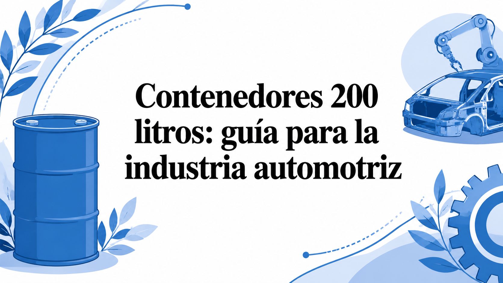 Contenedores 200 litros: guía para la industria automotriz