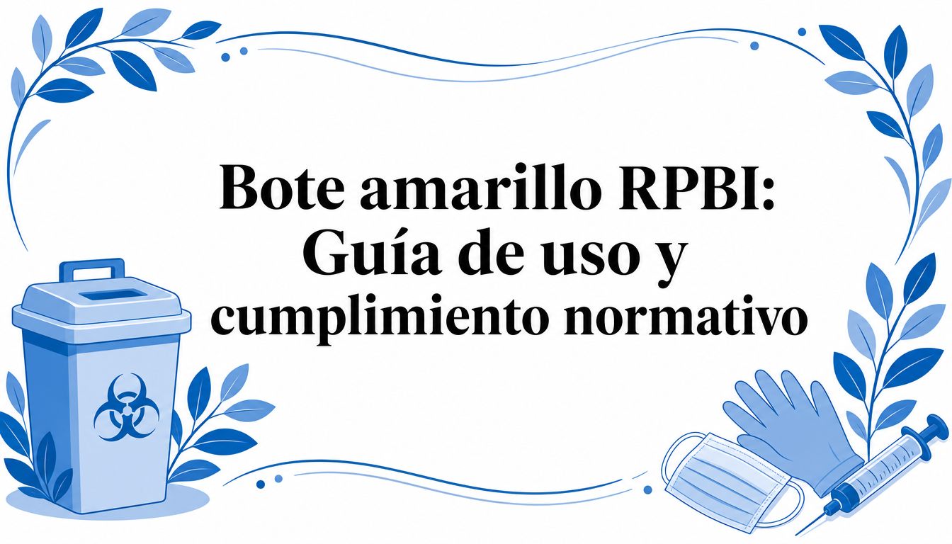 Bote amarillo RPBI: Guía de uso y cumplimiento normativo